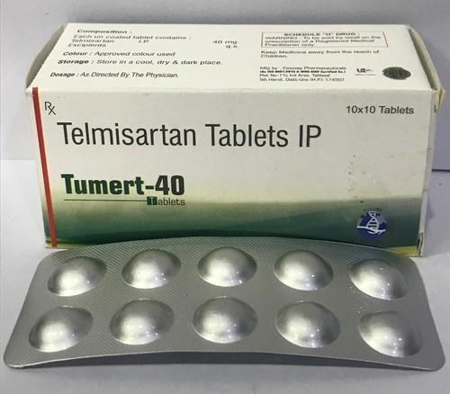  Tumert 40 Telmisartan Ip Tablets सामान्य दवाएं 