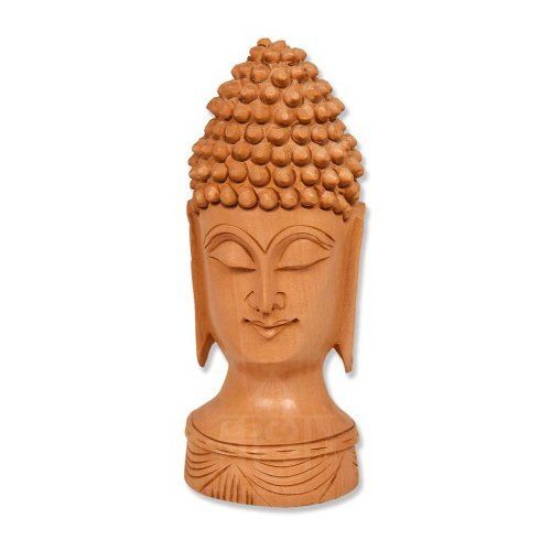 handicrafts Wooden Lord Buddha Head - A Handcrafted Product for Home Decor 