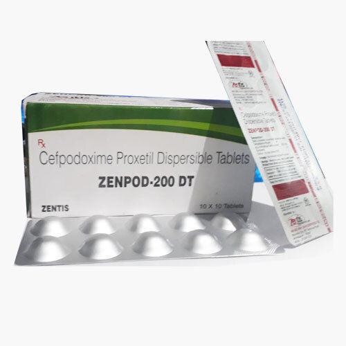 Zenpod-200 Dt Cefpodoxime Proxetil Antibiotic Tablets, 10x10 Alu Alu