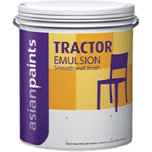 5 Litre Packaging Size Tractor Emulsion Liquid Form Smooth Wall Finish Super White Asian Paints