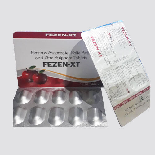 FEZEN-XT Ferrous Ascorbate, Folic Acid, Zinc Sulphate Monohydrate Tablets