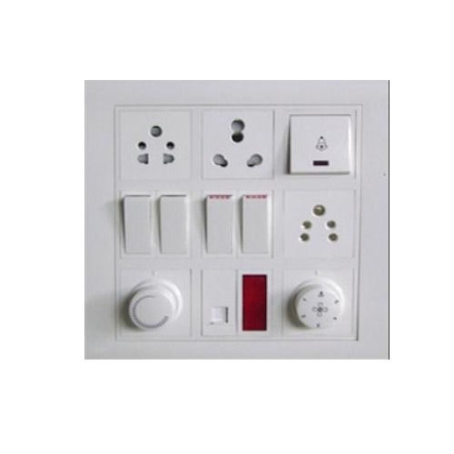 Lightweight Inexpensive And Long Lasting White Electrical Switch Board Application: Office