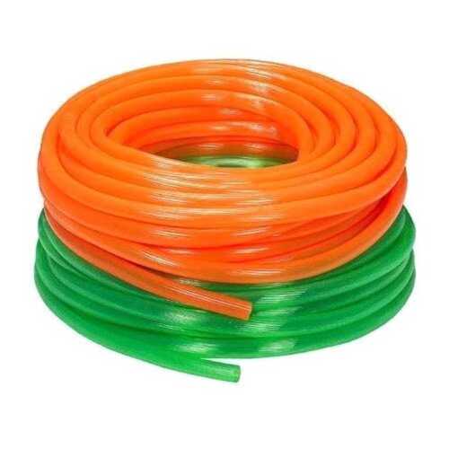 Pvc Garden Pipe, 1/2 Inch Internal Diameter And 50 Meter Length, Green And Orange Color