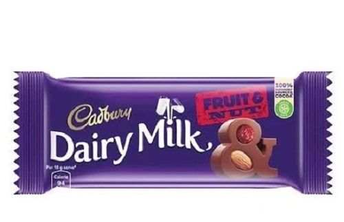 36 Gram Packed Sweet And Delicious Fruit N Nuts Dairy Milk Chocolate Bar