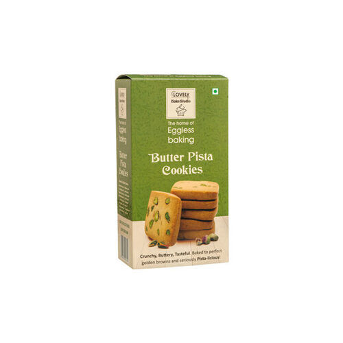400 Grams Tasty And Sweet Delicious Semi Soft Premium Butter Pista Cookies