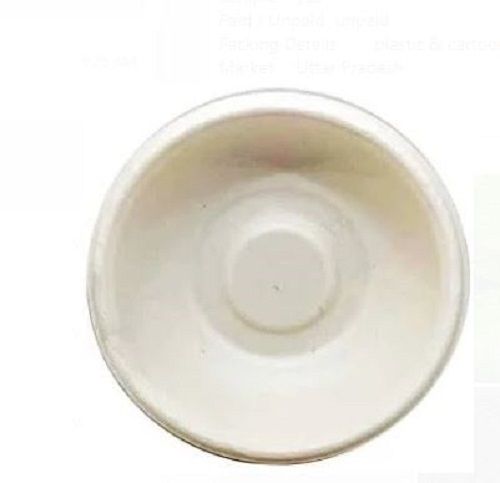 White 7 Inches Round Plastic Eco-Friendly And Biodegradable Bowl