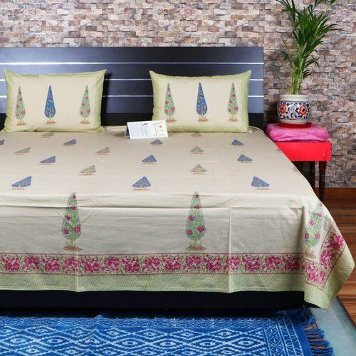 Multi Color Attractive Look Beautiful Comfortable Smooth And Soft Printed Cotton Bed Sheet