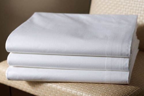 Shrink Resistant Beautiful Smooth And Soft Skin Friendly White Cotton Plain Bed Sheets