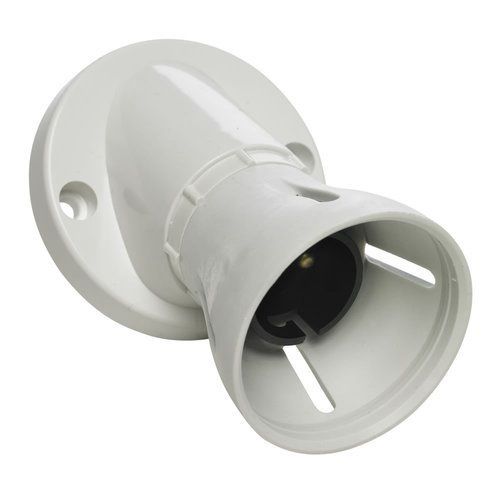 Durable White Plastic Bulb Holder