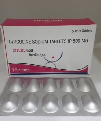 Citcol 500 Tablets Ingredients: Citicoline Sodium