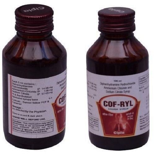 Liquid Cof-Ryl Diphenhydramine Ammonium Chloride And Sodium Citrate Cough Syrup