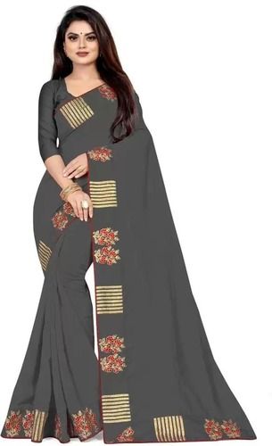 Comfortable And Breathable Party Wear Ladies Designer Georgette Saree