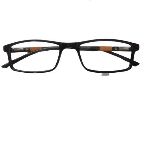 Crack And Scratch Resistant Adjustable Rectangular Black Optical Frame 