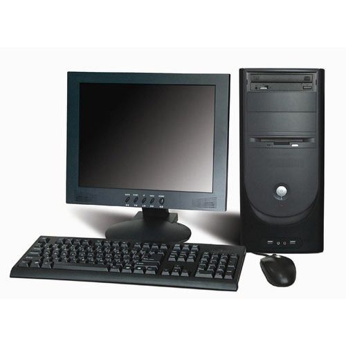 High Efficiency Electrical Desktop Computer With Cpu, Wired Keyboard and Optical Mouse 