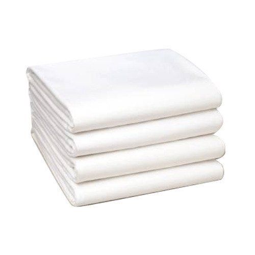 White Elegant Look And Skin Friendly Ultra Soft Plain Cotton Bed Sheet