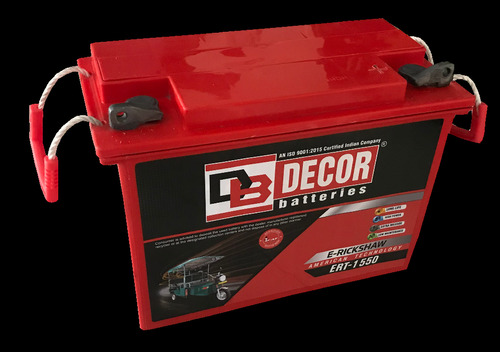 Heavy Duty Long Durable High Performance Lithium E Rickshaw Red Battery Application: Pool