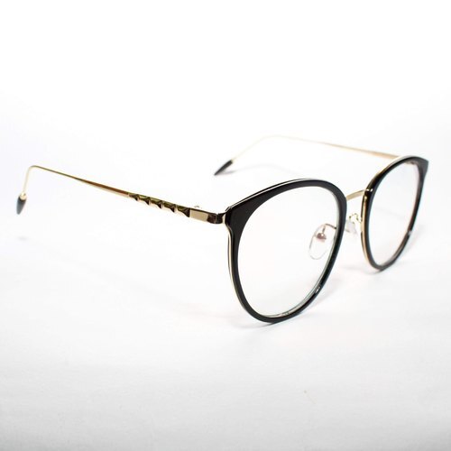 Light Weight And Comfortable Black Finish Design Round Optical Frame at