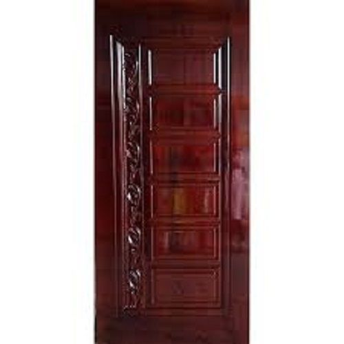 Long Durable Heavy Duty Termite Resistant Solid Maroon Designer Wooden Door