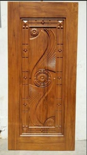 Long Lasting Water Proof Termite Resistance Exterior Wooden Carved Single Door