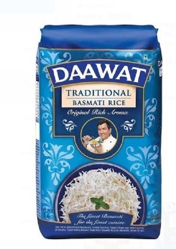 Pack Of 1 Kg Common Cultivation Type Long Grain Dried Daawat Traditional Basmati Rice  Injection