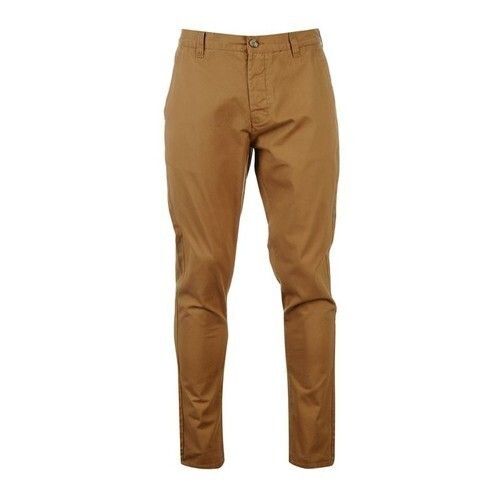 MENS WALNUT BROWN SOLID SLIM FIT TROUSER  JDC Store Online Shopping