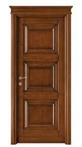 Weather And Termite Resistant Heavy Duty Strong Solid Brown Wooden Door