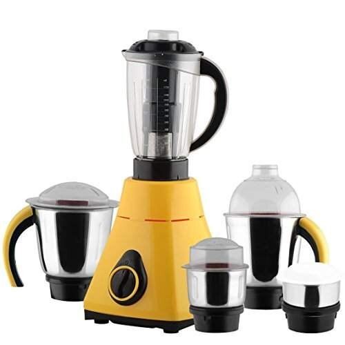 Yellow And Black Juicer Mixer Grinder For Kitchen