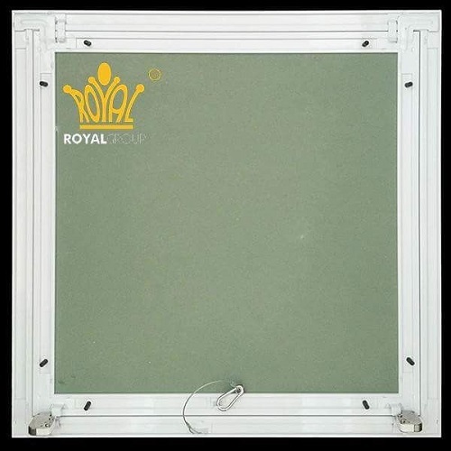 Aluminum Frame Square Shaped Access Panel With Gypsum Board - 6mm Thickness, Matte White Finish | Durable, Eco-Friendly, Commercial Usage