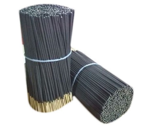 Aromatic Eco Friendly And Charcoal Free Black Natural Incense Sticks - Bamboo, 8 Inch Length, Black Color, 3 mm Diameter | Includes Incense Holder, Smooth Surface, Pest Control Properties