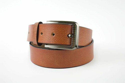 Brown Pure Leather Belts With Smooth Texture And Shiny Look