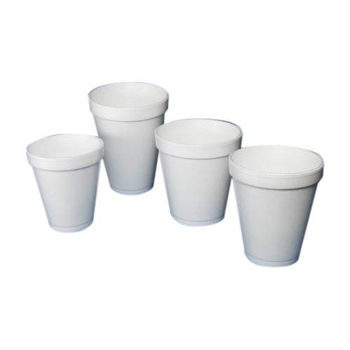 Eco Friendly Heat Resistant Durable And Reusable White Disposable Thermocol Cups - Material: Paper, Color: White | Usage: For Parties, Events