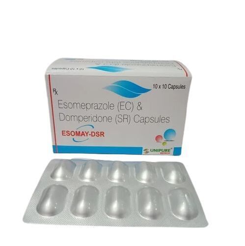 Esomeprazole (Ec) & Domperidone (Sr) Capsules Esomay-Dsr, 10x10 Tablets