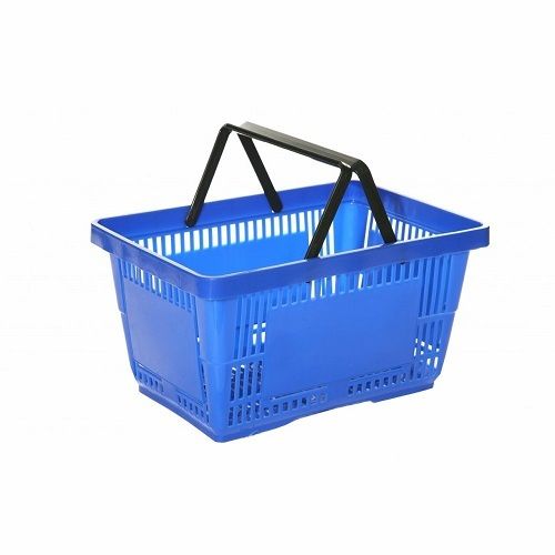 Good Quality Royal Finishing Blue Plastic Shopping Basket  Height: 30  Centimeter (Cm)