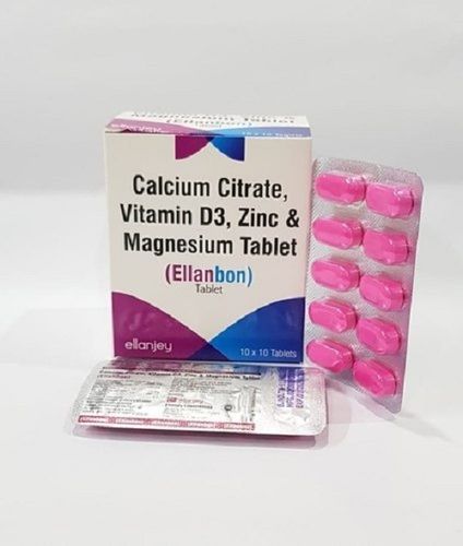 Grade-1 Metallic And Ammonia Vitamin D3 Calcium Zinc Magnesium Solid Tablet Application: Medicine