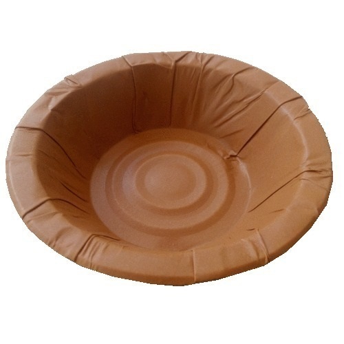 Leak Proof And Biodegradable Eco Friendly Light Weight Brown Paper Bowls