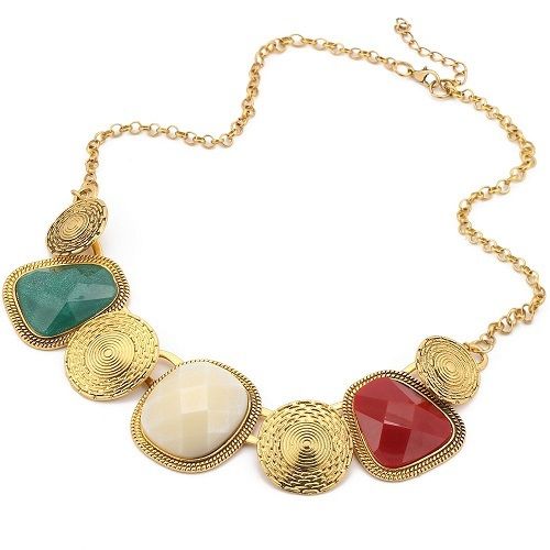 Charm Pendants Light Weight Women Elegant Look Multicolor Fancy Artificial Necklace 