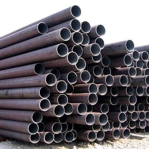 Black Color Round Shape Mild Steel Pipes