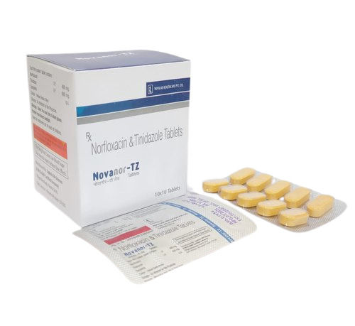 Norfloxacin And Tinidazole Tablets Novanor-Tz, 10x10 Tablets