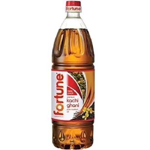 Pack Of 1 Liter Liquid Form Fortune Premium Kachi Ghani Pure Mustard Oil