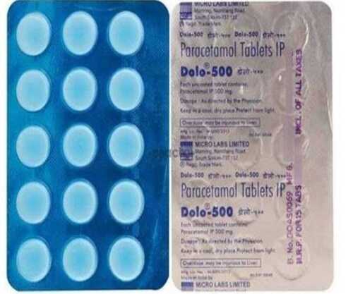 Paracetamol Tablets IP Dolo 500 mg