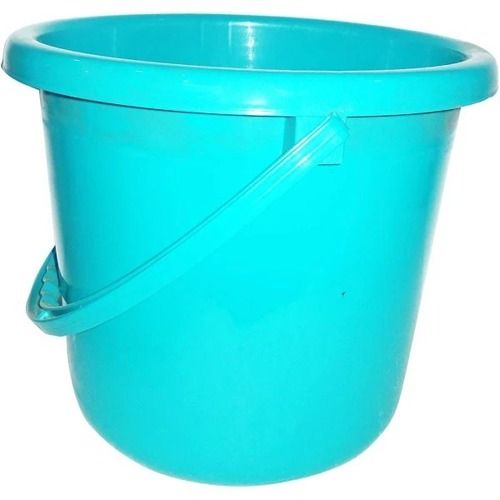 Round Shape Light Weight Plain Capacity 10 Litre With Handle Plastic Bucket