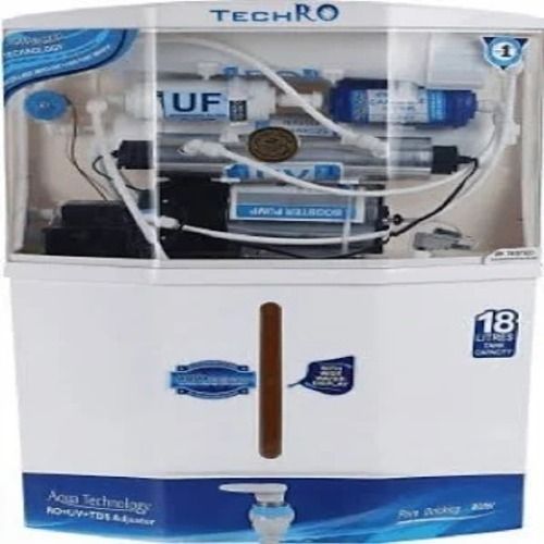 18 Litres Techro White Coloured Premium Quality Ro Water Purifier Dimension(L*W*H): 391 X 286 X 380 Millimeter (Mm)