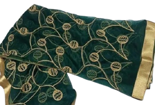 2.25 मीटर लंबाई का वॉशेबल और हवा पार होने योग्य एम्ब्रॉयडरी किया हुआ नेट दुपट्टा