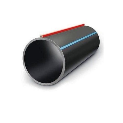 Black 3 Mm Thick Seamless Round Underground Hdpe Plastic Pipe