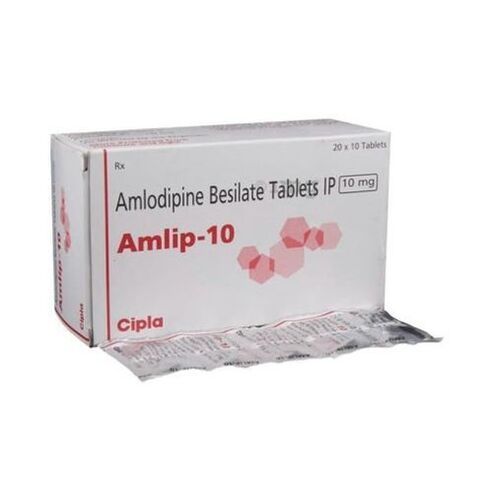 Gray Amlodipine Besilate Tablets Ip, 20 X 10 Tablets