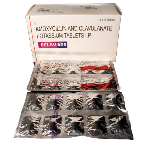 Amoxycillin And Clavulanate Potassium Tablets I.P., 10x10 Tablets