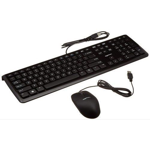 Abs Plastic Body Usb Connection Port Qwerty Layout Computer Wired Keyboard 