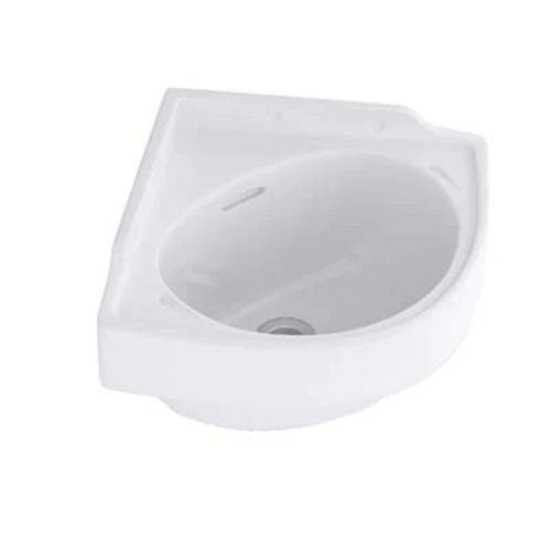 Durable Smooth Finish Shine Ceramic Body Hindware White Wash Basin