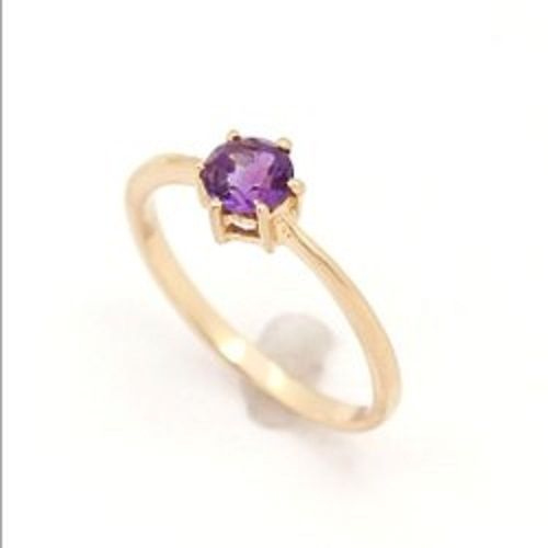 Female Stylish Classic Modern Fancy Beautiful Traditional Gold Amethyst Rings Gender: Children