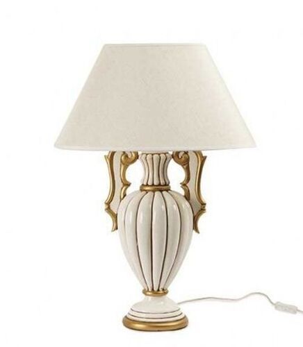 High Gloss White Finish Attractive High Gloss White Table Lamp